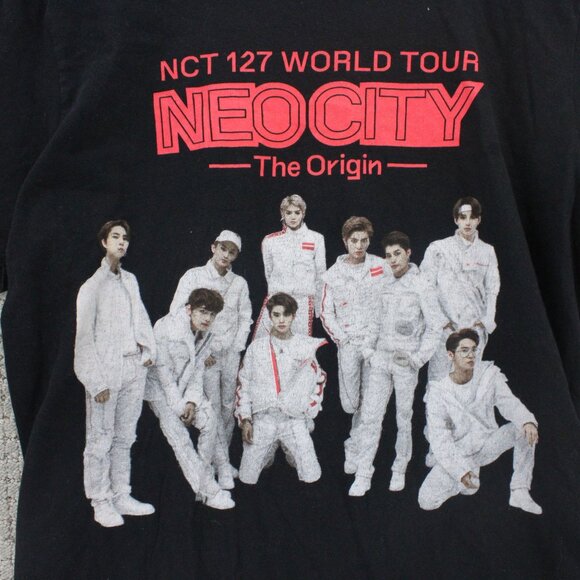 Gildan Shirt Womens Medium M Black NCT 127 Neo City The Origin 2019 World Tour - Picture 3 of 14